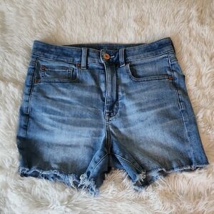 American Eagle Super Stretch Hi Rise Denim  Shorts